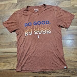 Cotopaxi Do Good Graphic Tee Men’s Small Rust Orange